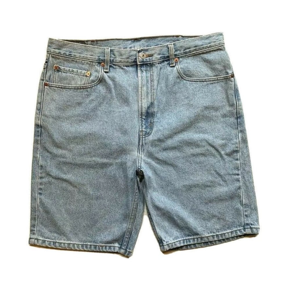 Vintage Levi's 550 Jean Denim Shorts Mens 38 Regular Fit Medium Blue Summer Work